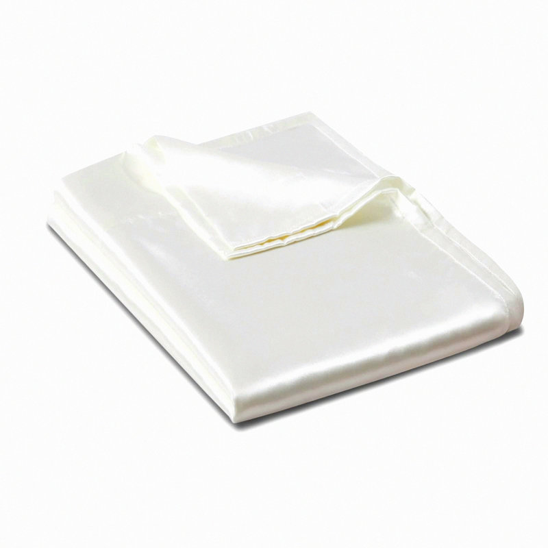 SilkyLux Queen Flat Sheet - Ultra Soft Luxury Bedding Top Sheet for Queen Mattress - Ivory White Sheet - Single Flat Sheet Queen