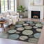 Machine Washable Indoor/Outdoor Xhevrie Black Rug-111923850