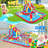 13' X 10' Giant Inflatable Water Slide Bounce House With Sprayers For Backyard Play(No Air Blower)