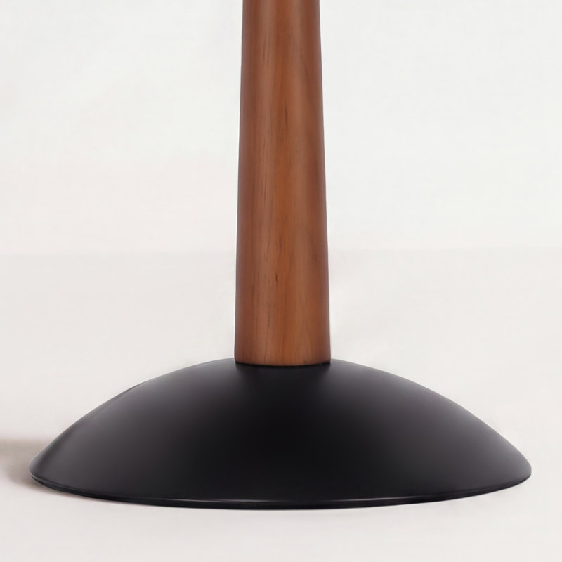 Lampe de table Axis Dome, Noir et bois