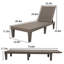 Chaise longue d'extérieur