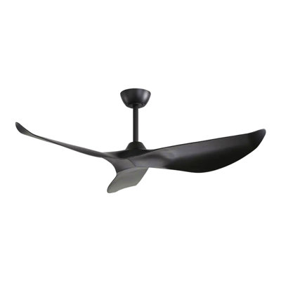 52 Inch Indoor Abs Ceiling Fan With 6 Speed Remote Control Reversible Dc Motor For Home