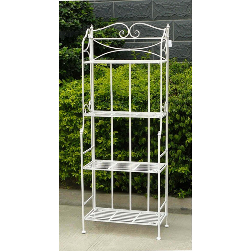 Broyles Metal Plant Stand, White