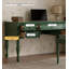 Bureau traditionnel en bois vert pour chambre, bureau à domicile et salle d'étude-1230112293