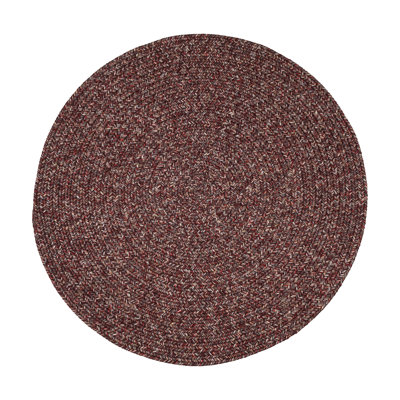 Tapis intérieur / extérieur tressé rouge Seline