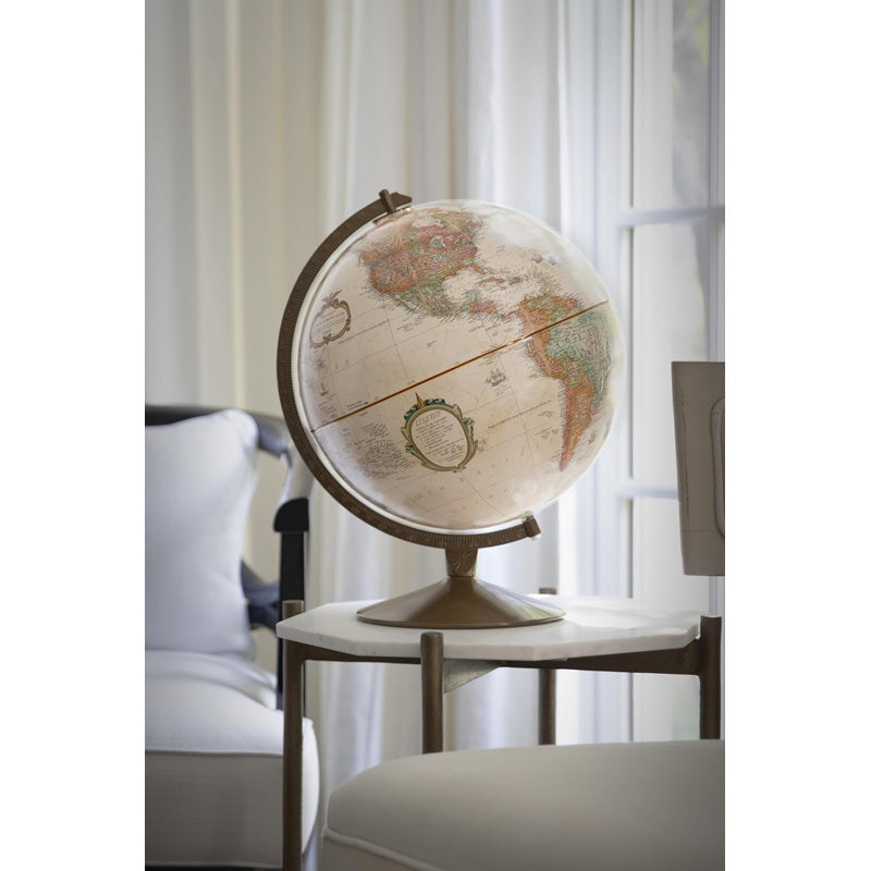 Globe terrestre Globes Franklin, océan antique, 12 pouces de diamètre