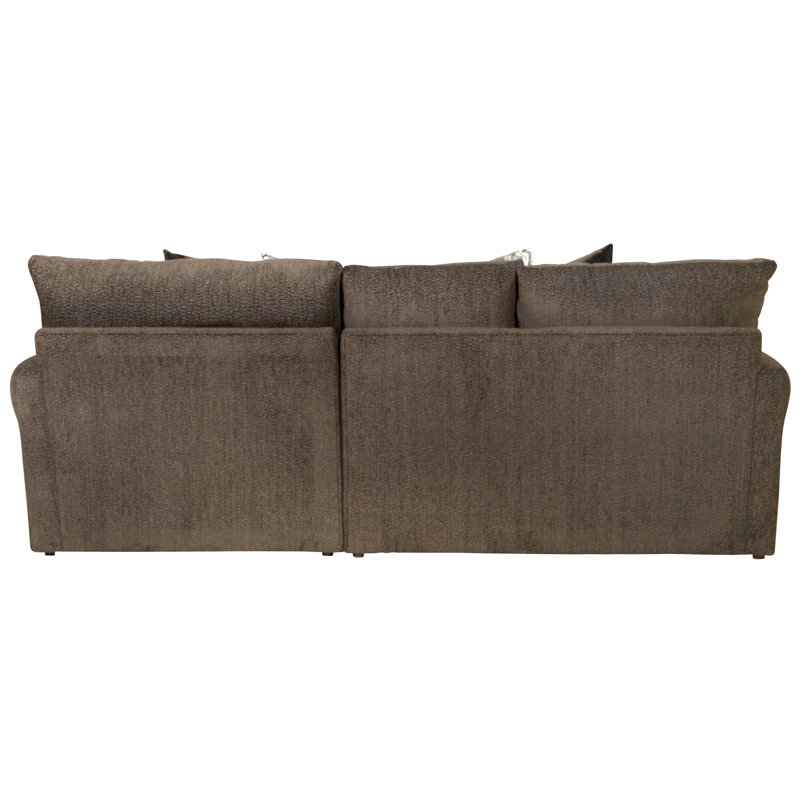 Canapé modulaire en L Gathard Chenille, Orienté à gauche (vu de face)