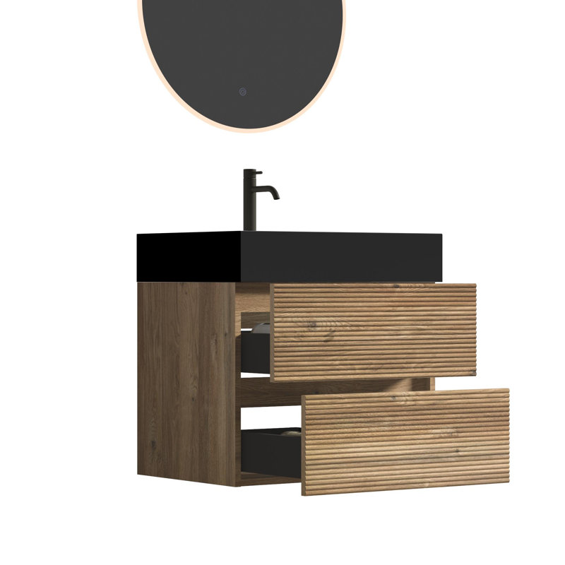 Meuble-lavabo 24 po avec lavabo en quartz
