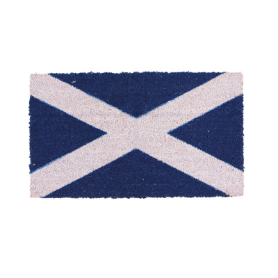 Scottish Saltire Flag Doormat