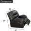 Fauteuil inclinable en similicuir 33 po Hamal-646161392
