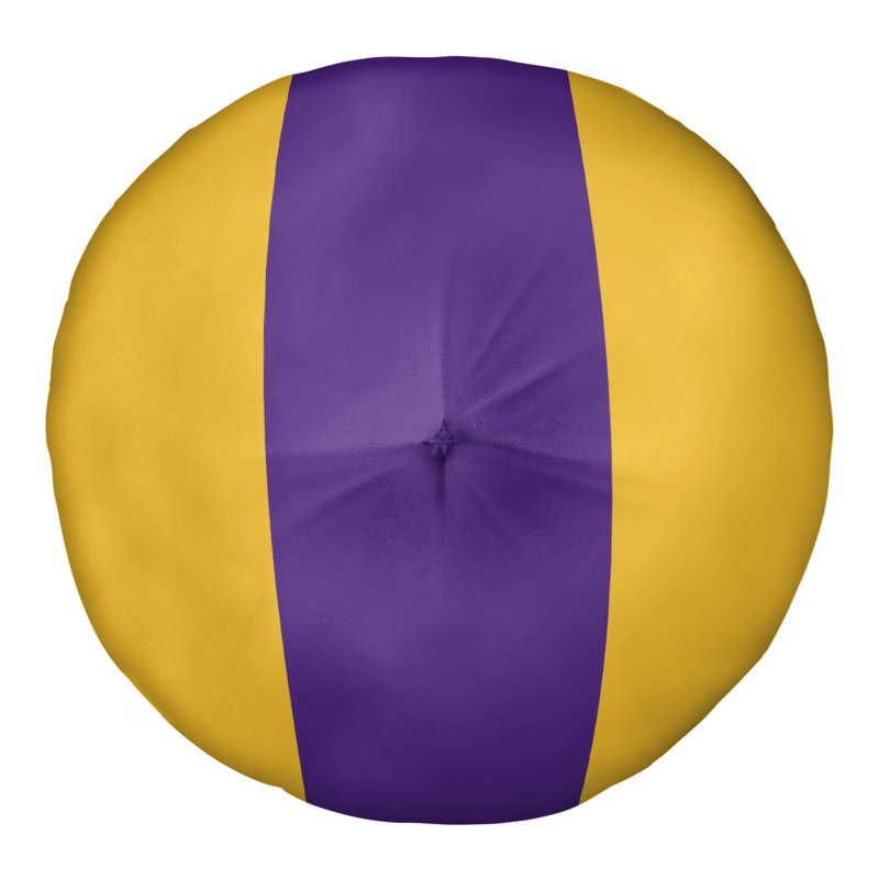  Coussin de sol touffeté, H 30 po x l 30 po, Doré / mauve