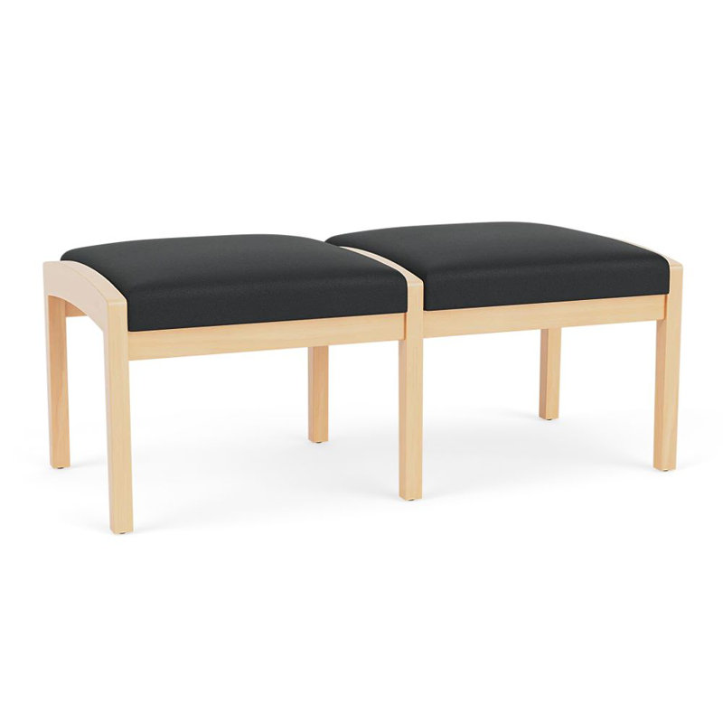 Banc en bois Lenox, Naturel, Modena graphite