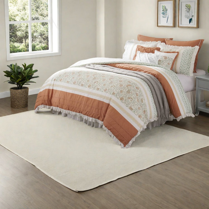 Piece King Bedding Sets, Cotton Percale Farmhouse Style For Home