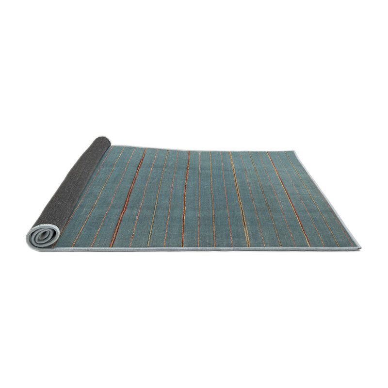 Tapis abstrait bleu, Rond 5 pi