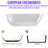 63'' x 29.5'' Freestanding Soaking Solid Surface Stone Resin Bathtub-108772684