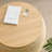 Round Storage Ottoman/End Table - Natural