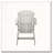 Sturdy HDPE Poly Lumber Adirondack Chair in Dark Gray-2109416739