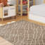 Tapis beige / brun en polypropylène tissé à la machine Carpet-618131971