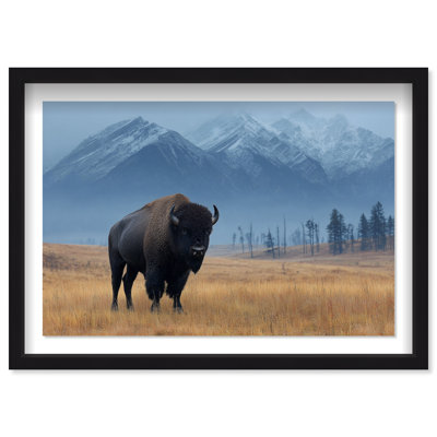 Mountain Bison I Print by Oliver Gal