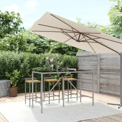Leithan Rectangular 180Cm L Outdoor Standing Height Table