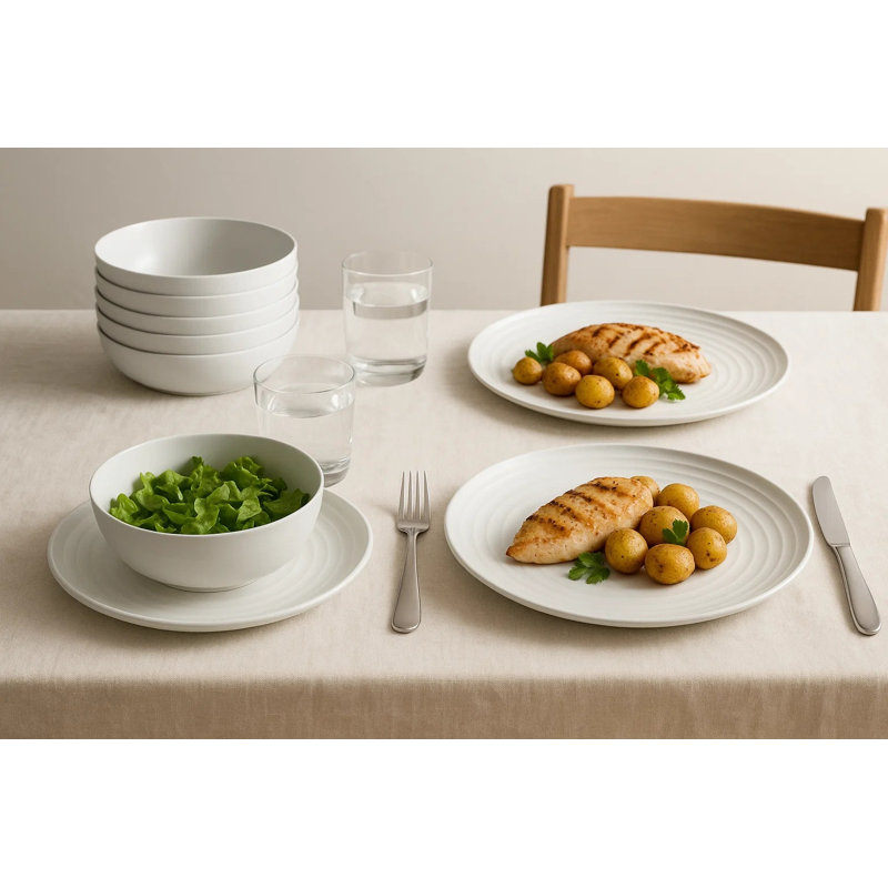 Dinnerware - Service for 6, White