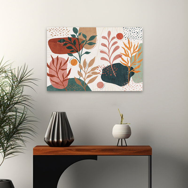 Fleurs botaniques abstraites - Fleurs abstraites I, H 16 po x l 24 po