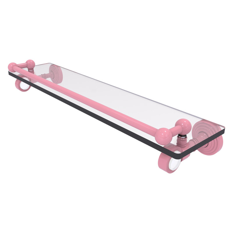 Tablette flottante Pacific Grove, H 3,5 po x l 16 po x P 5,5 po, Jaune doré