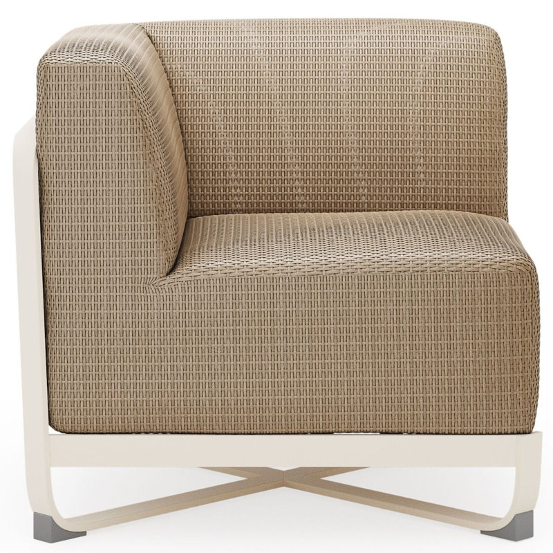 Juno Outdoor Corner Wedge Lounge Chair, Graphite