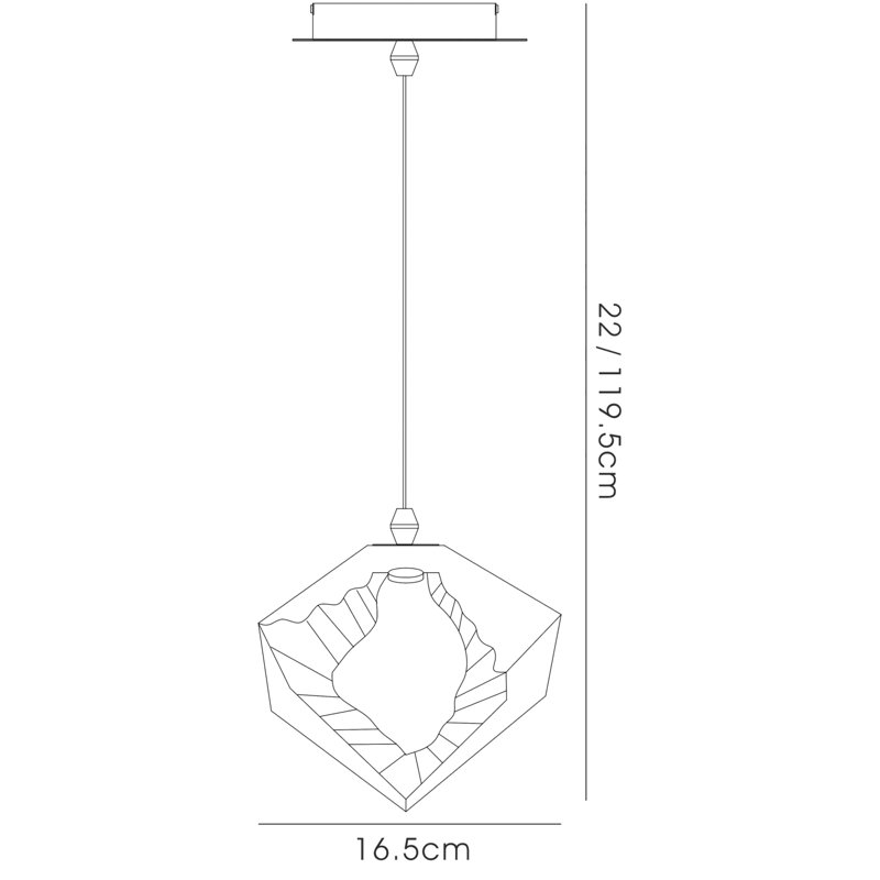 DiCaprio 1 - Light LED Mini Pendant, White