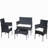 4 Pc Rattan Patio Furniture Set Outdoor Patio Cushioned Seat Wicker Sofa-898664796