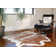 Tapis brun/blanc