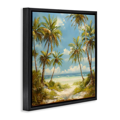 Art mural sur toile Scenic Tropical Paradise, design par LSR Creative Studio