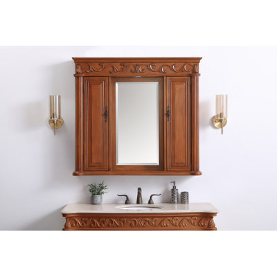 Surface Framed Medicine Cabinet with Mirror