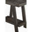 Table d'appoint à tablette contemporaine en bois espresso patiné