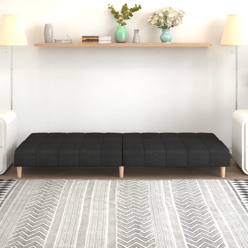 Rovilla Upholstered 78.7'' Sofa, Black Fabric