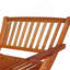 Chaise Adirondack d'extérieur ou d'intérieur en bois, pliable
