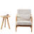 Mid-Century Modern Accent Chair with Durable Rubberwood-120886795-120886797