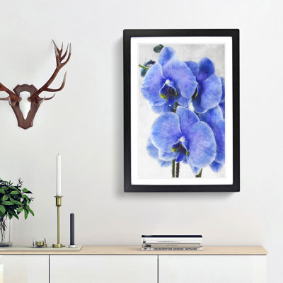 Purple Orchid Flowers - Picture Frame Painting Print