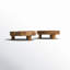 Ensemble de 2 tables basses en teck-1463851812