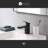 Rift Collection Single-Handle Deck-Mount Lavatory Bathroom Sink Faucet - Matte Black-47489197