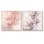 Contemporary Cherry Blossom Bold Stripes - Ensemble de 2 carrés de fleurs de cerisier-1959480792-1959480795