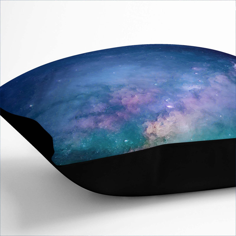Universe Vol.58 Cushion with Filling, Black, 40cm H x 40cm W x 15cm D