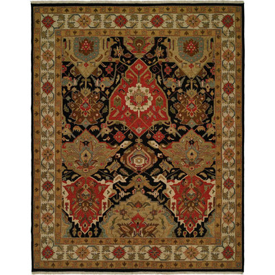 Wool Area Rug in Brown
