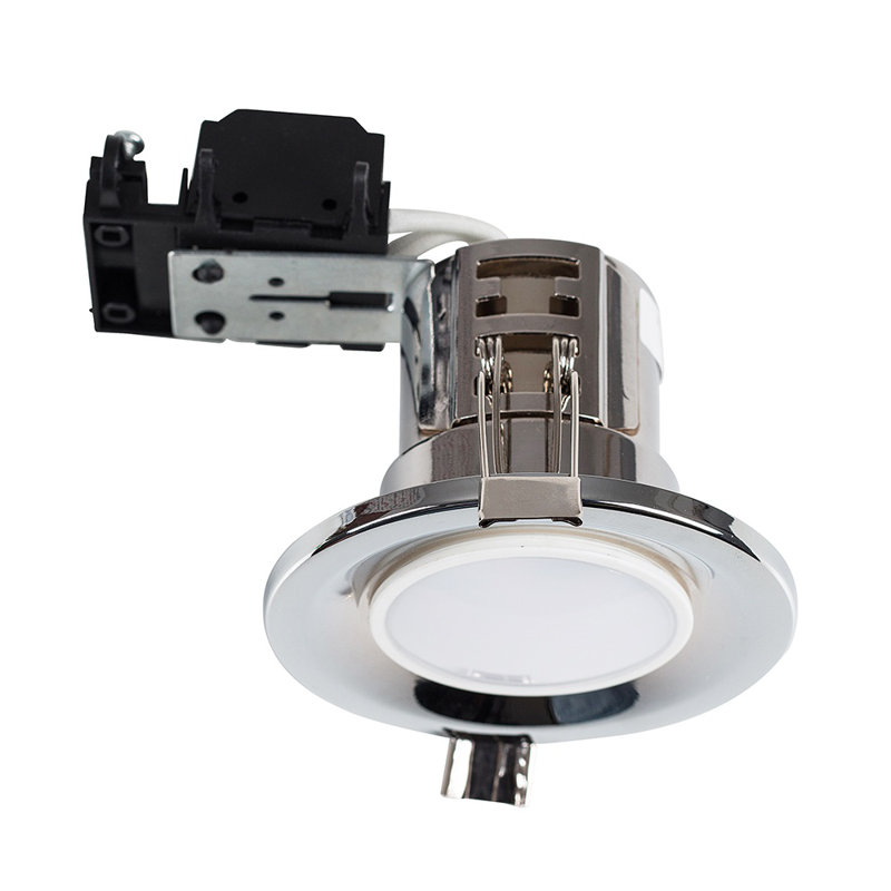 Batts 8cm Recessed Lighting Kit, Chrome, No Bulb