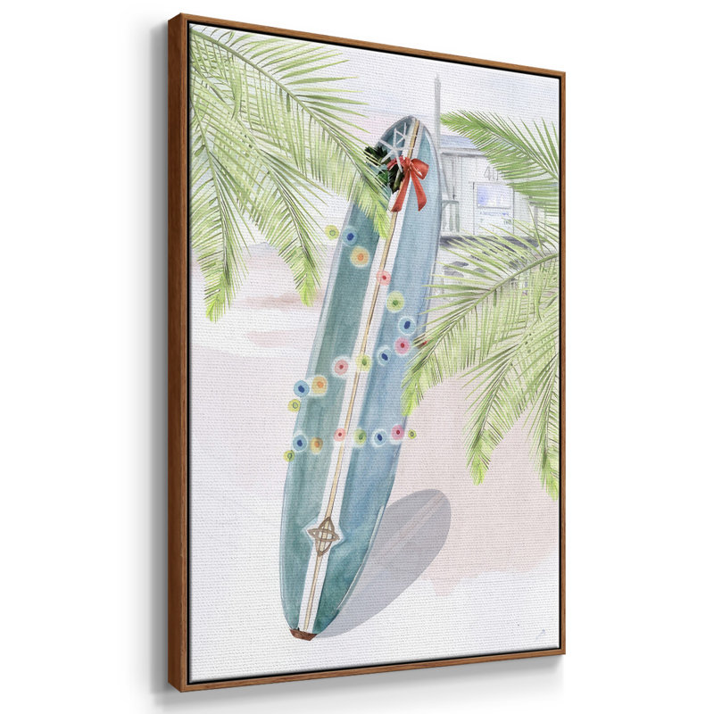 «So Cali Christmas Collection B», reproduction sur toile, Noyer, H 41 po x l 27 po x P 1,5 po