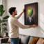 Apple Head Executive Surrealism 1 Piece Single Picture Frame Wall Art-1011471274-1011471275