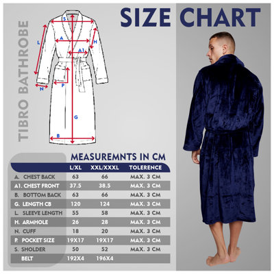 Flannel Mid-Calf Bathrobe with Pockets