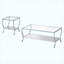 Ensemble de 2 tables basses modernes, ensemble de salon fonctionnel et table d'appoint-129866757-129866758