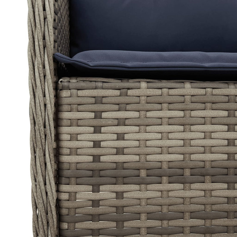 Ensemble de salle à manger de patio avec coussins 3 pièces Vidaxl
