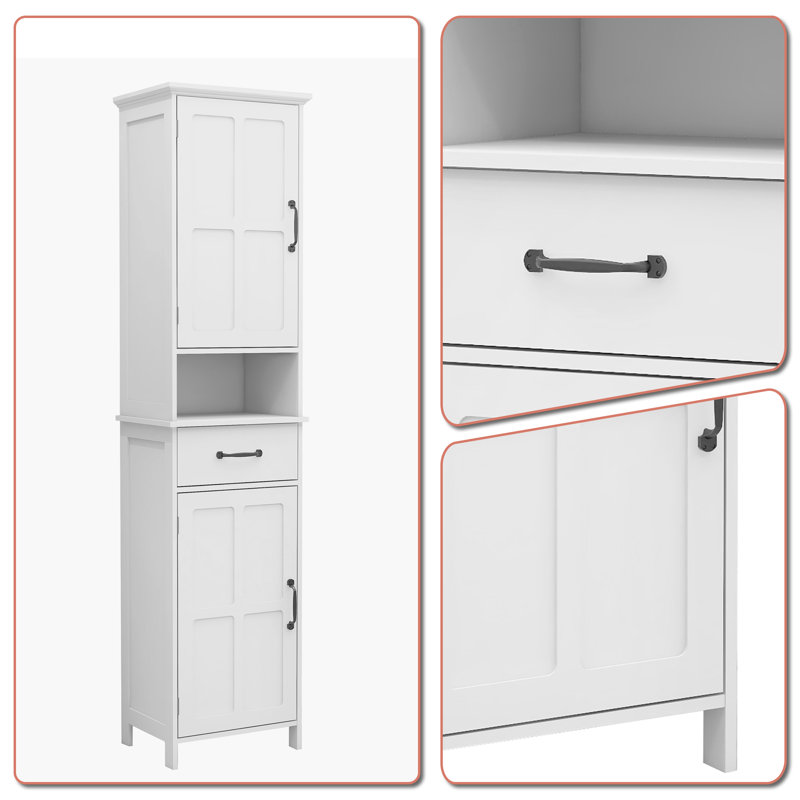 Jiskly Freestanding Linen Cabinet